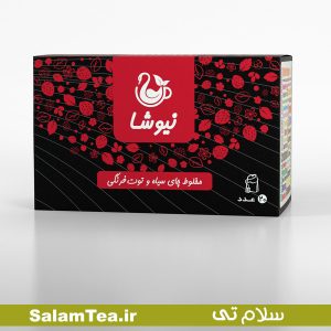 مخلوط چای سیاه و توت فرنگی نیوشا (20 عددی)